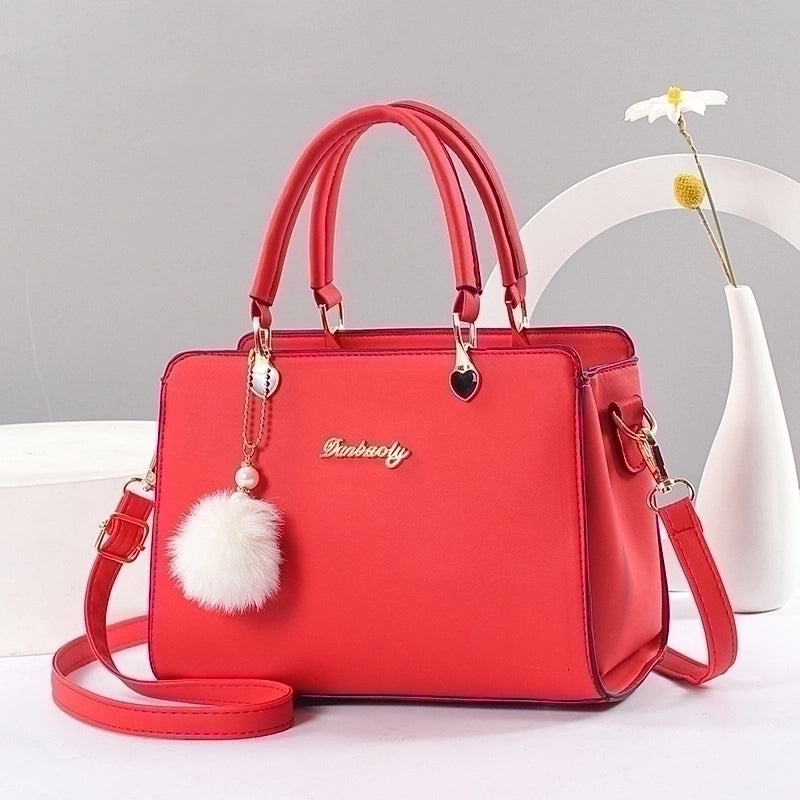 Women’s Large All Seasons Pu Leather Letter Solid Color Elegant Classic Style Square Zipper Square Bag