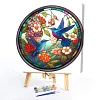 (Multi-Style)Flower Animal Glass Painting-Paint by Numbers Acrylic Painting 40*40CM