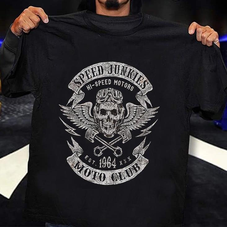 Designer skull wings print t-shirt