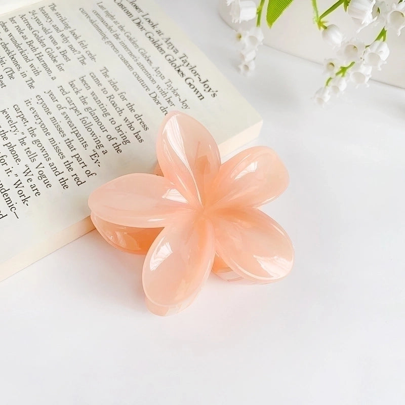 Women’s Elegant Sweet Flower Plastic Hair Claws