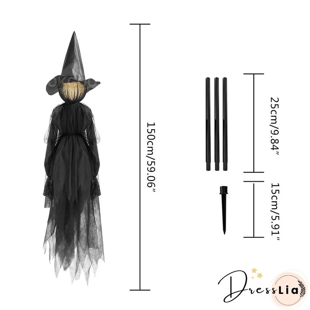 Lighted Halloween Witch Stake For Halloween Decoration