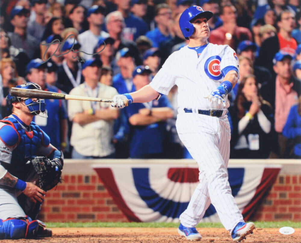 Catcher Miguel Montero Signed Chicago Cubs Baseball 16x20 Photo Poster painting Poster (JSA COA)