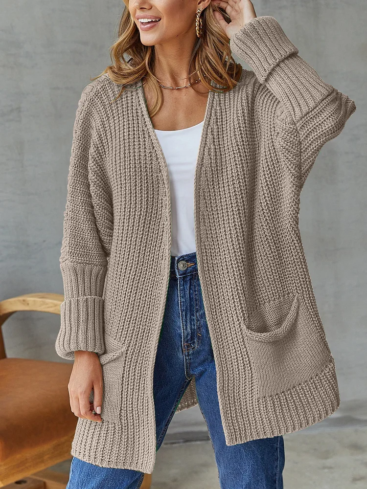 Mid-Length Sweater Coat VangoghDress