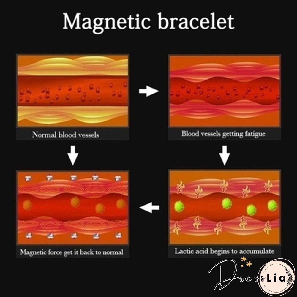 1 Pcs Fashion Men and Women Bracelet Magnetic Health Bracelet for Loss Weight