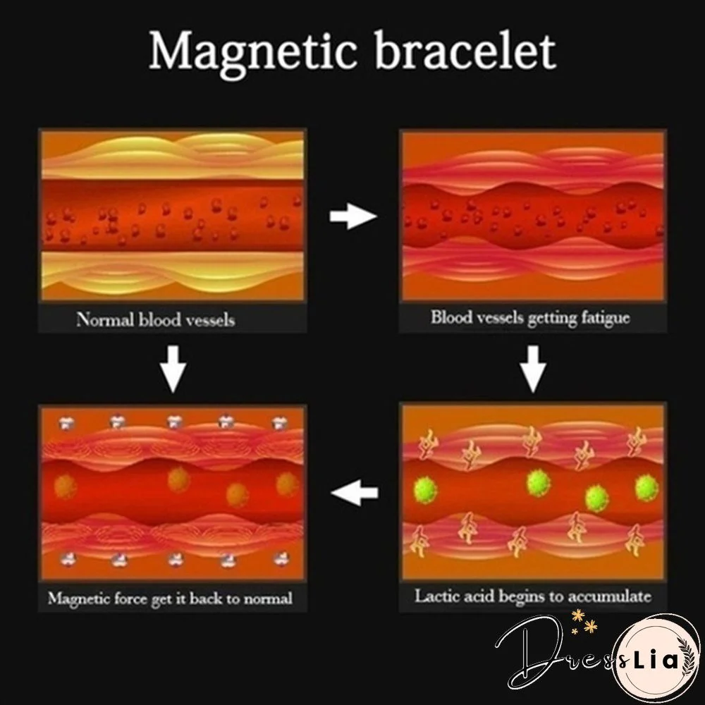 1 Pcs Fashion Men and Women Bracelet Magnetic Health Bracelet for Loss Weight
