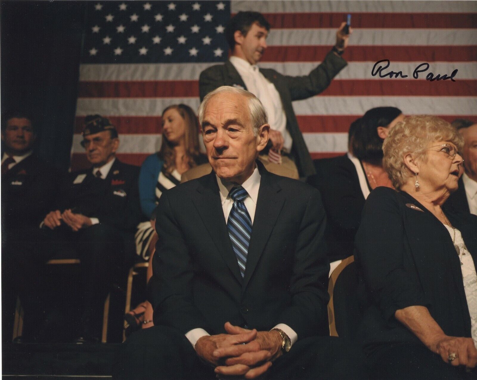 RON PAUL SIGNED AUTOGRAPH 8X10 Photo Poster painting US REPRESENTATIVE REPUBLICAN PARTY