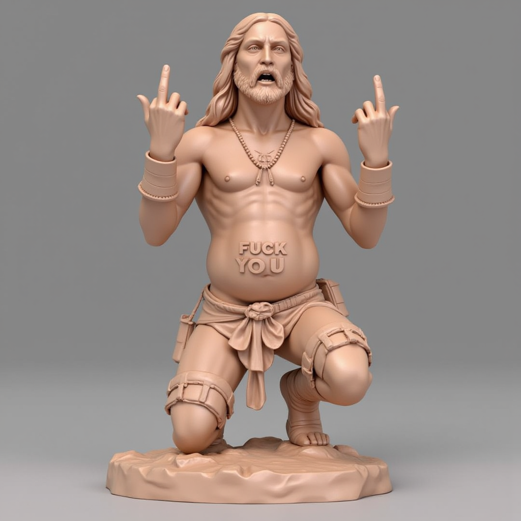 Holy Attitude: The Sacred Middle Finger Wall Art   