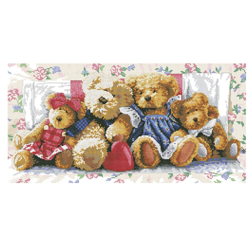 

Cartoon - 11CT Stamped Cross Stitch - 67*37cm, 501 Original