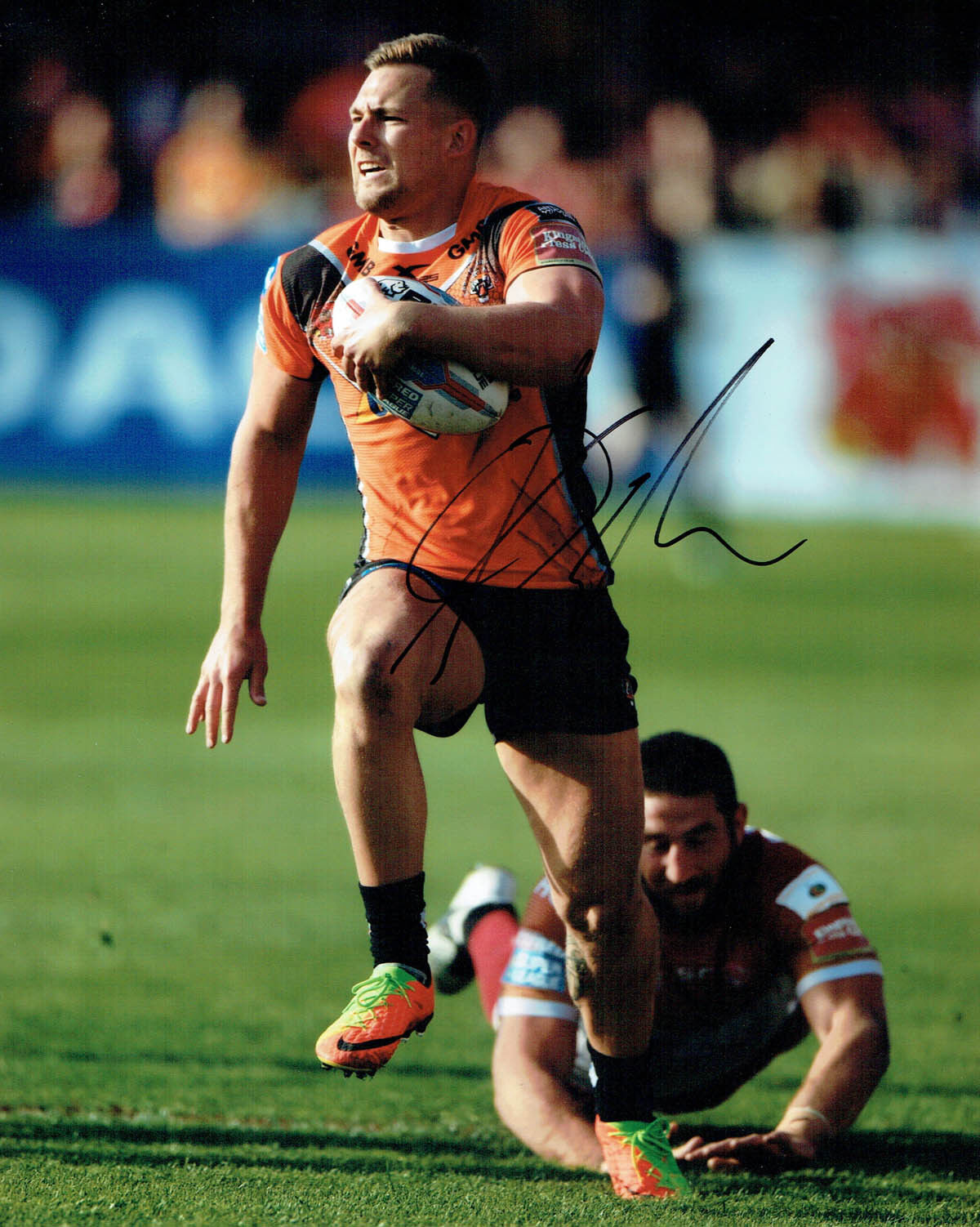 Greg EDEN Castleford Tigers Rugby Signed Autograph 10x8 Photo Poster painting AFTAL COA