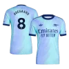 &Oslash;DEGAARD #8 Arsenal Third Away Authentic Soccer Jersey 2024/25