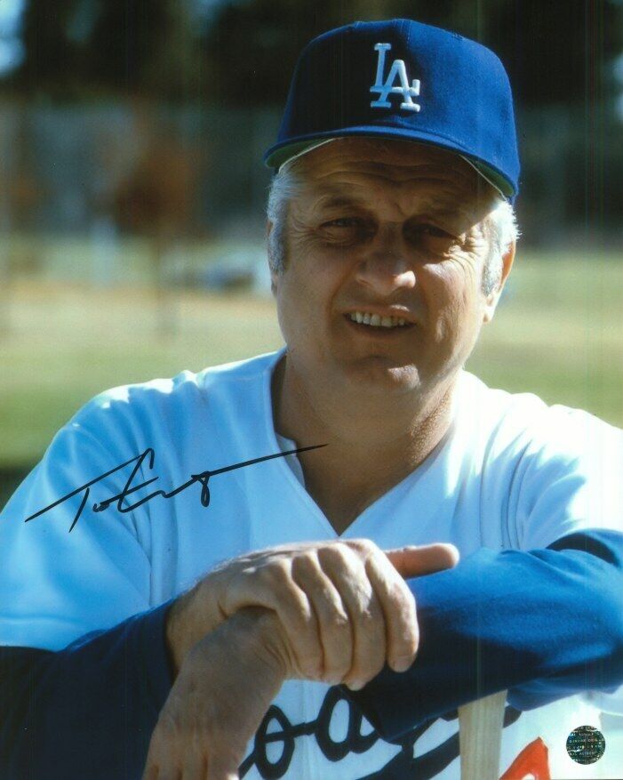 TOMMY LASORDA - MLB Autographed Original 8x10 Photo Poster painting LOA TTM