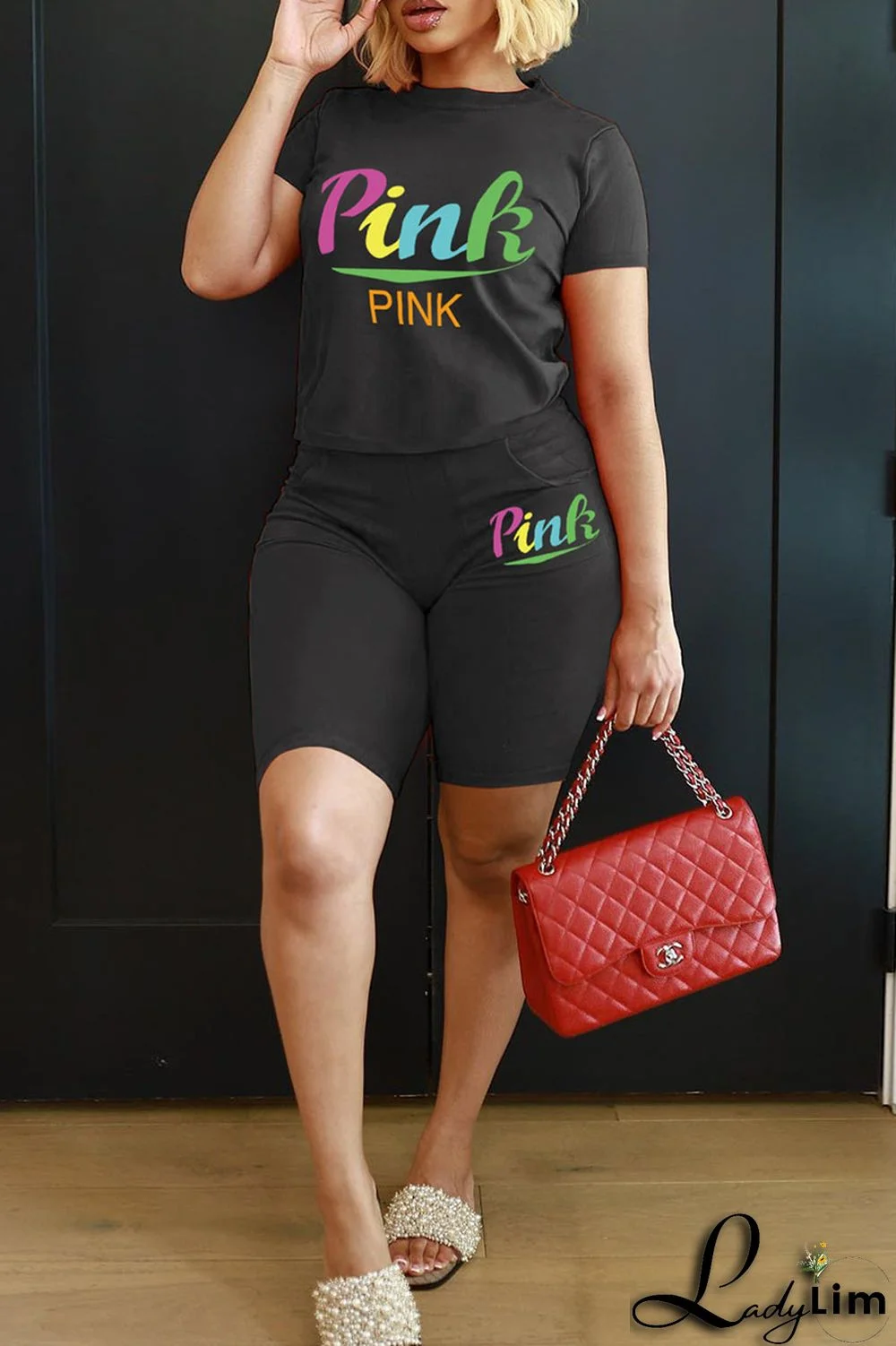 Yellow Casual Print Patchwork O Neck Short Sleeve Two Pieces