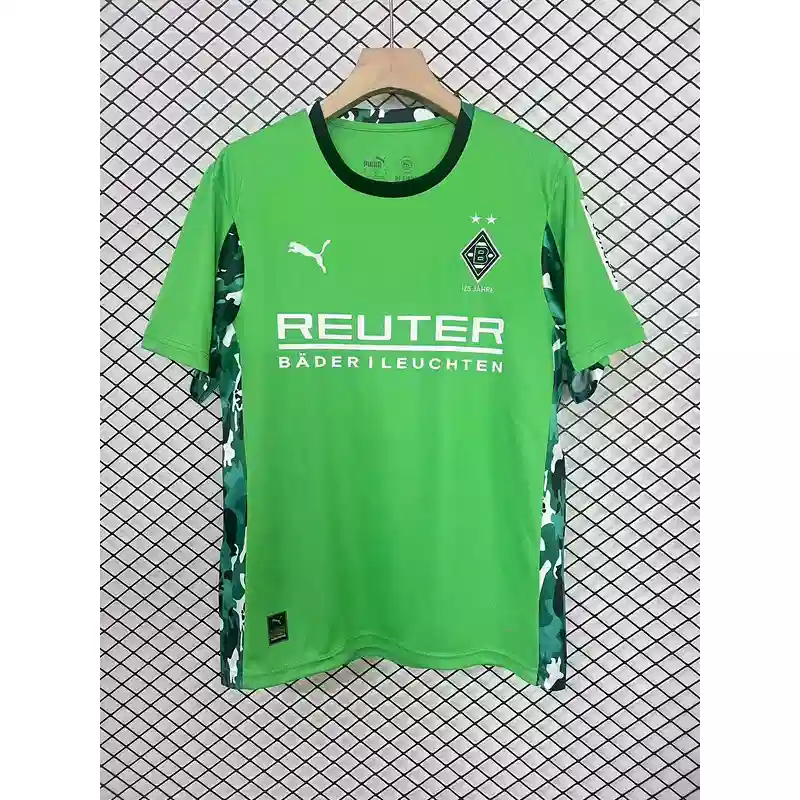 25/26 Goalkeeper Borussia Mönchengladbach Green Soccer Jersey