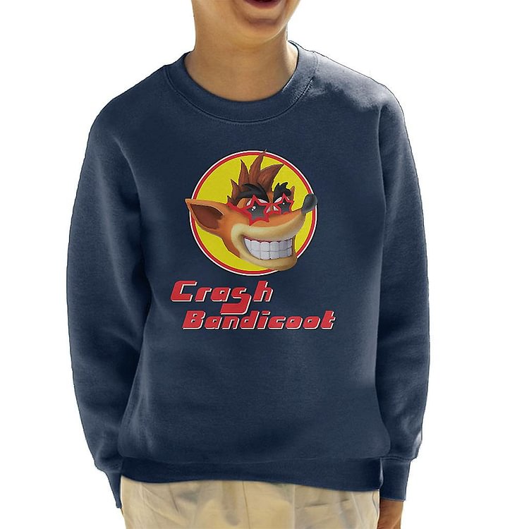 Crash Bandicoot Retro Photo Frame Kid's Sweatshirt