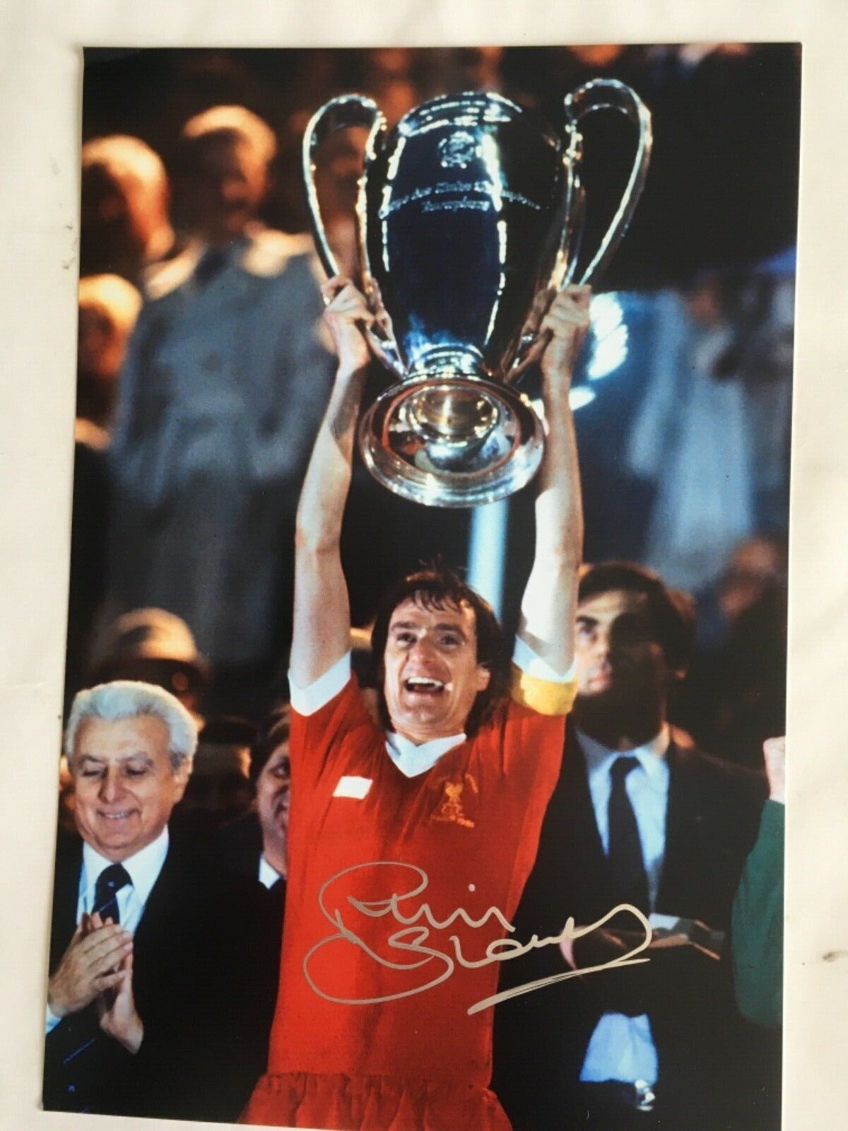 Signed Phil Thompson Liverpool Autograph Photo Poster painting European Cup Final 1981