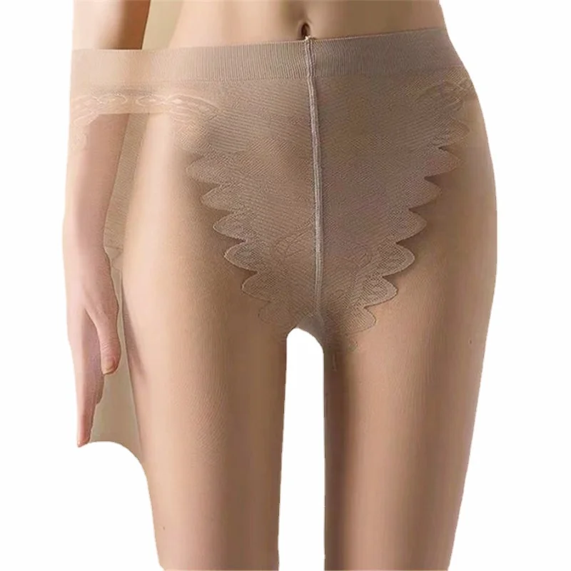 Ultra-thin Anti-hook Butterfly Pattern Crotch Pantyhose