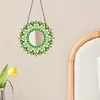 2pcs/set DIY Flowers Hanging Mirror Diamond Art Wall Door Decoration Kit