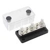 300A Bus Bar 48V Power Distribution Block 3+4 Way Bus Bar Box for RV Marine Boat