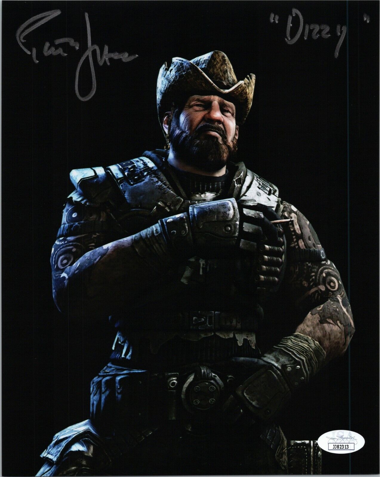 ~ PETER JASON Authentic Hand-Signed GEARS OF WAR - DIZZY