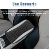 Car Center Console Cover, Universal Leather Waterproof Armrest Seat Box Cover Protector, Comfortable Car Decor Accessories Fit for Most Cars, Vehicles, SUVs-Gray