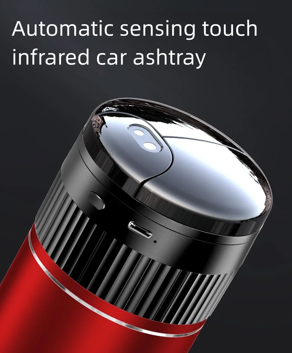 Automatic sensing touch infrared creative car ashtray
