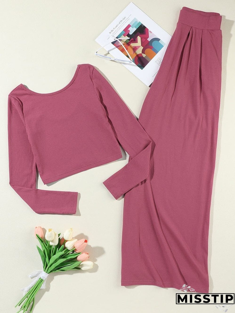 Comfortable Knit Set: Perfect for Lounging or Going Out