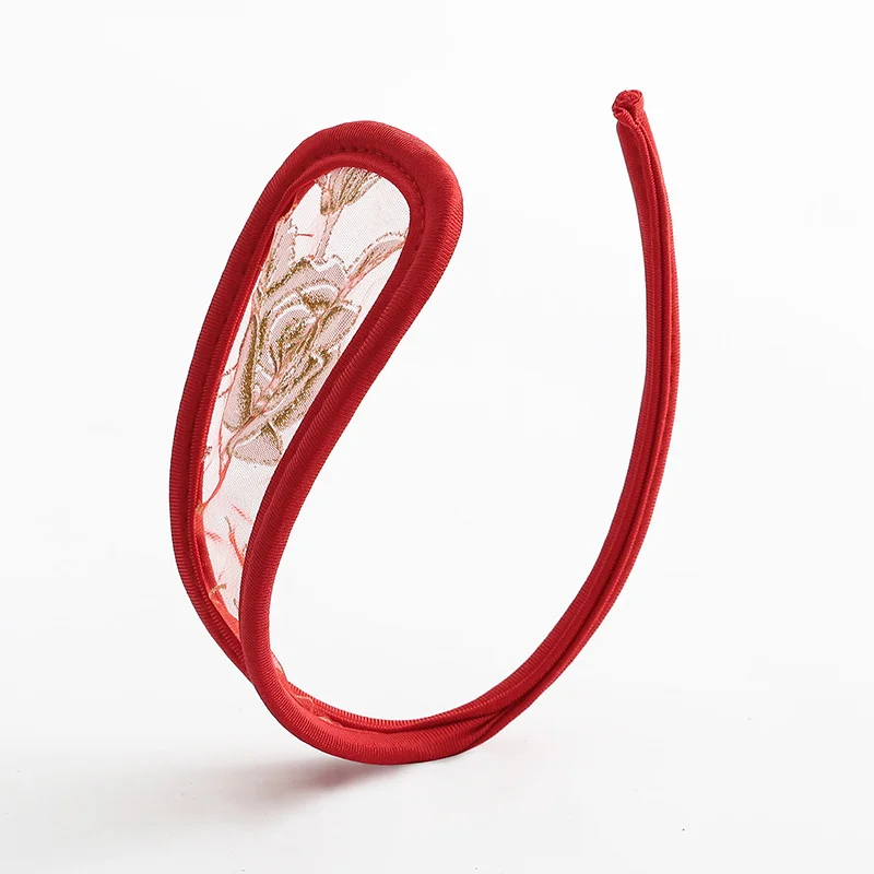 Nigikala 闺咪儿 Trousers Invisible C-Pants Sexy T-Thong Lace Transparent Couple Panties