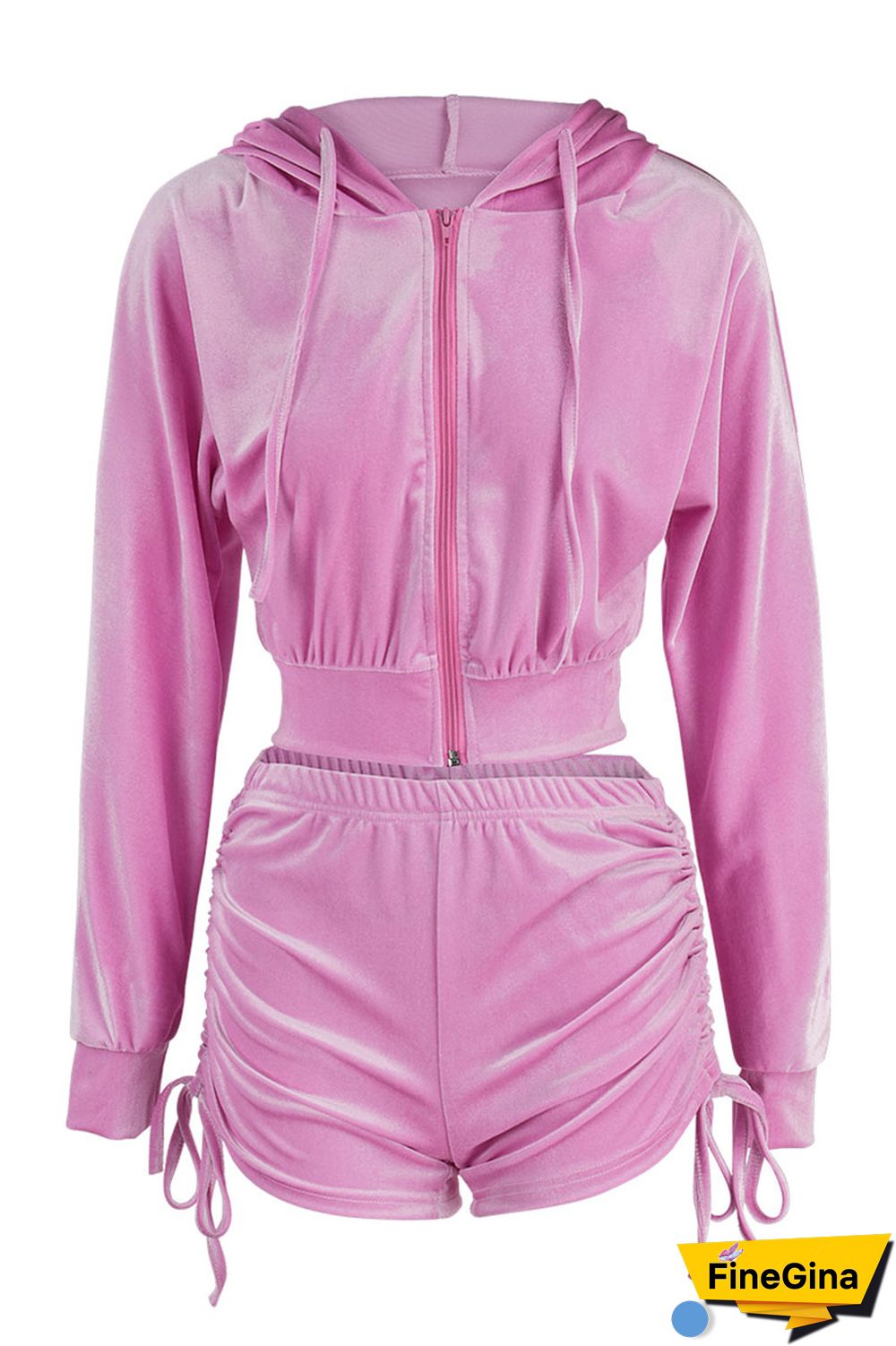 Blue Street Patchwork Solid Draped asymmetrical Straight Long Sleeve Two Pieces