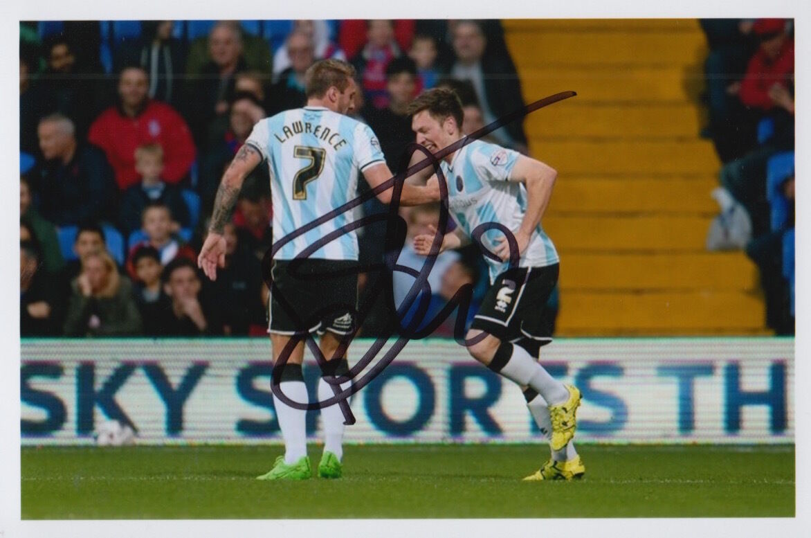 SHREWSBURY TOWN HAND SIGNED MATT TOOTLE 6X4 Photo Poster painting.