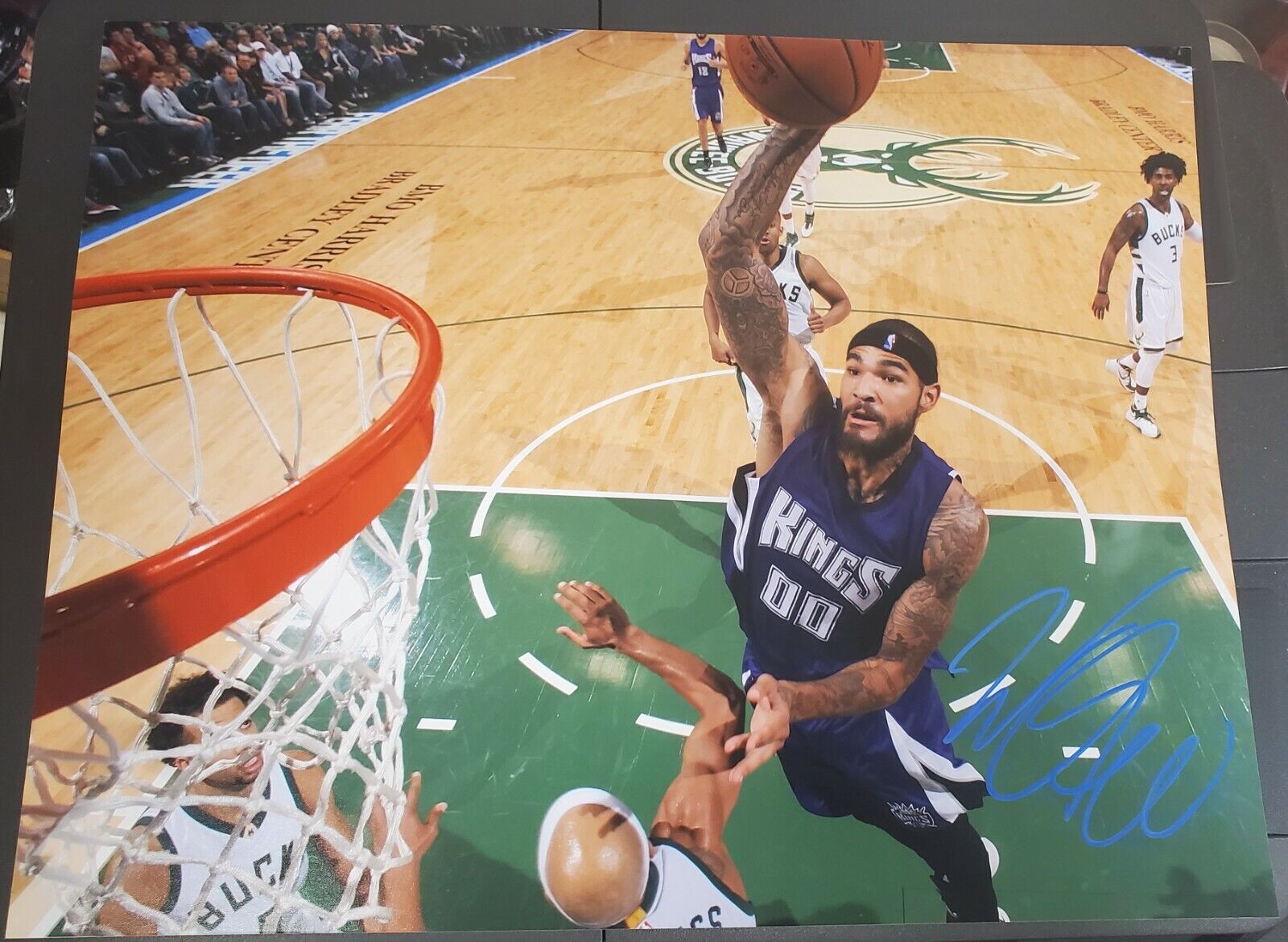 Autographed WILLIE CAULEY-STEIN Sacramento Kings 11x14 Photo Poster painting w/COA