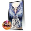Eagle Wolf-Full Round Diamond Painting(70*40cm)