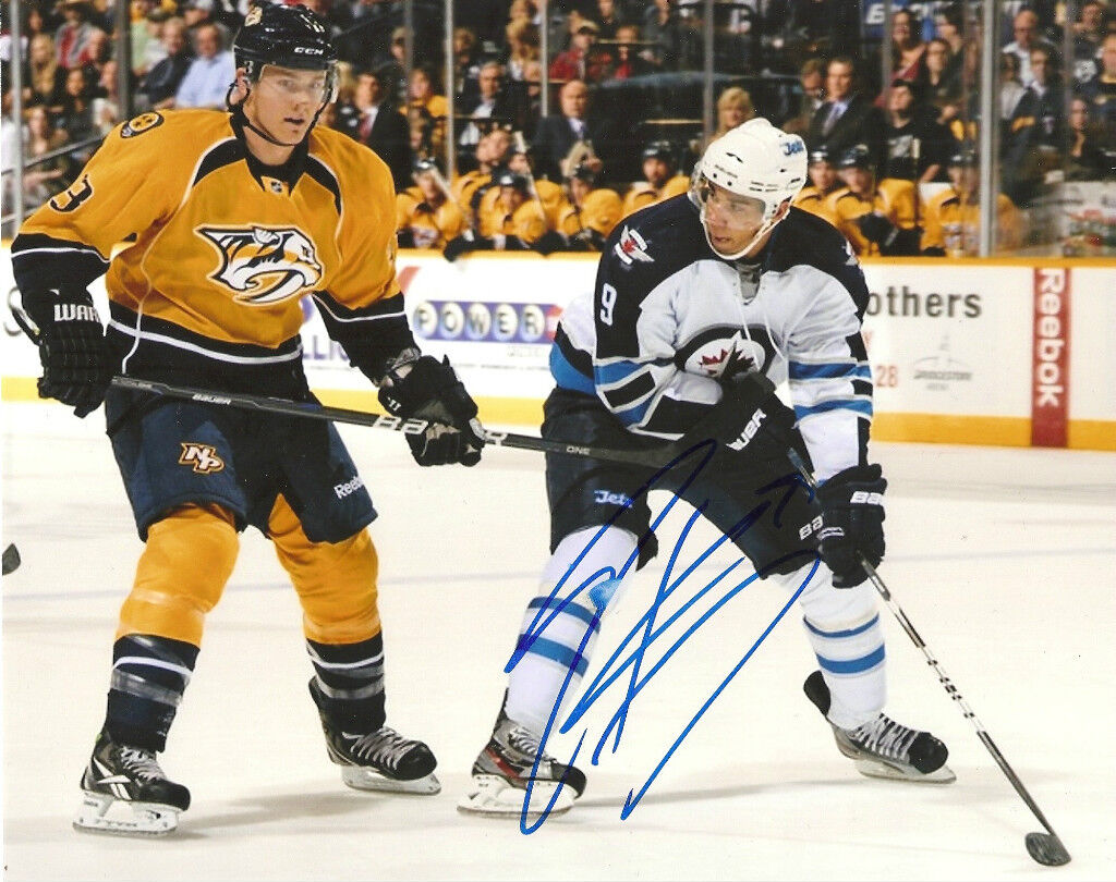 EVANDER KANE WINNIPEG JETS SIGNED 8X10 Photo Poster painting 1