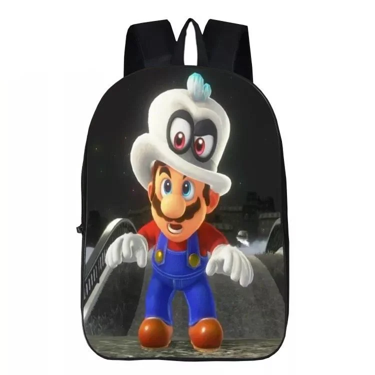 Mayoulove Game Super Mario #8 Backpack School Sports Bag-Mayoulove