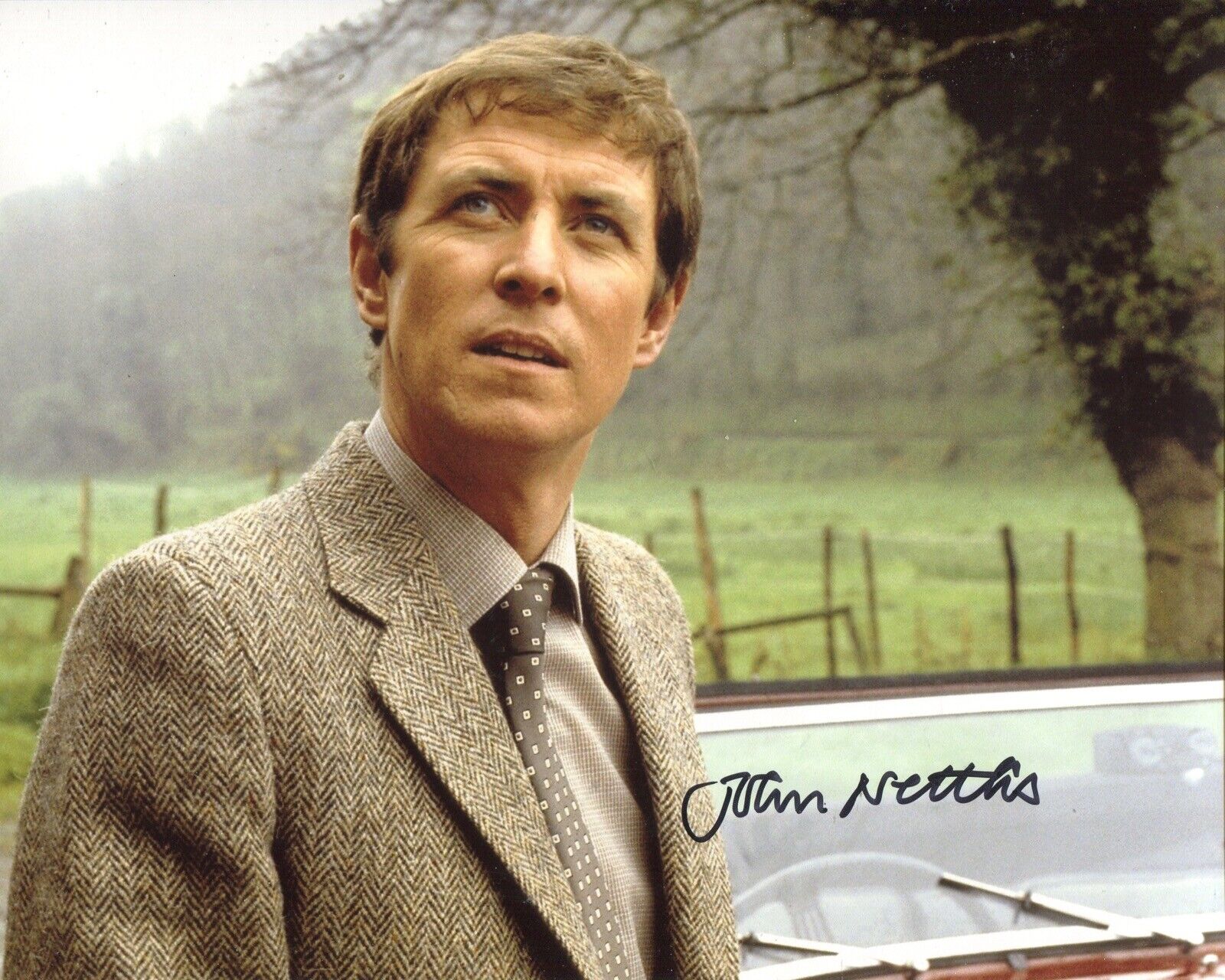 John Nettles signed BERGERAC 8x10 TV Detective series Photo Poster painting - UACC DEALER