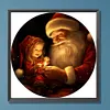 Santa Claus Girl-Paint by Numbers Acrylic Painting 40*40CM