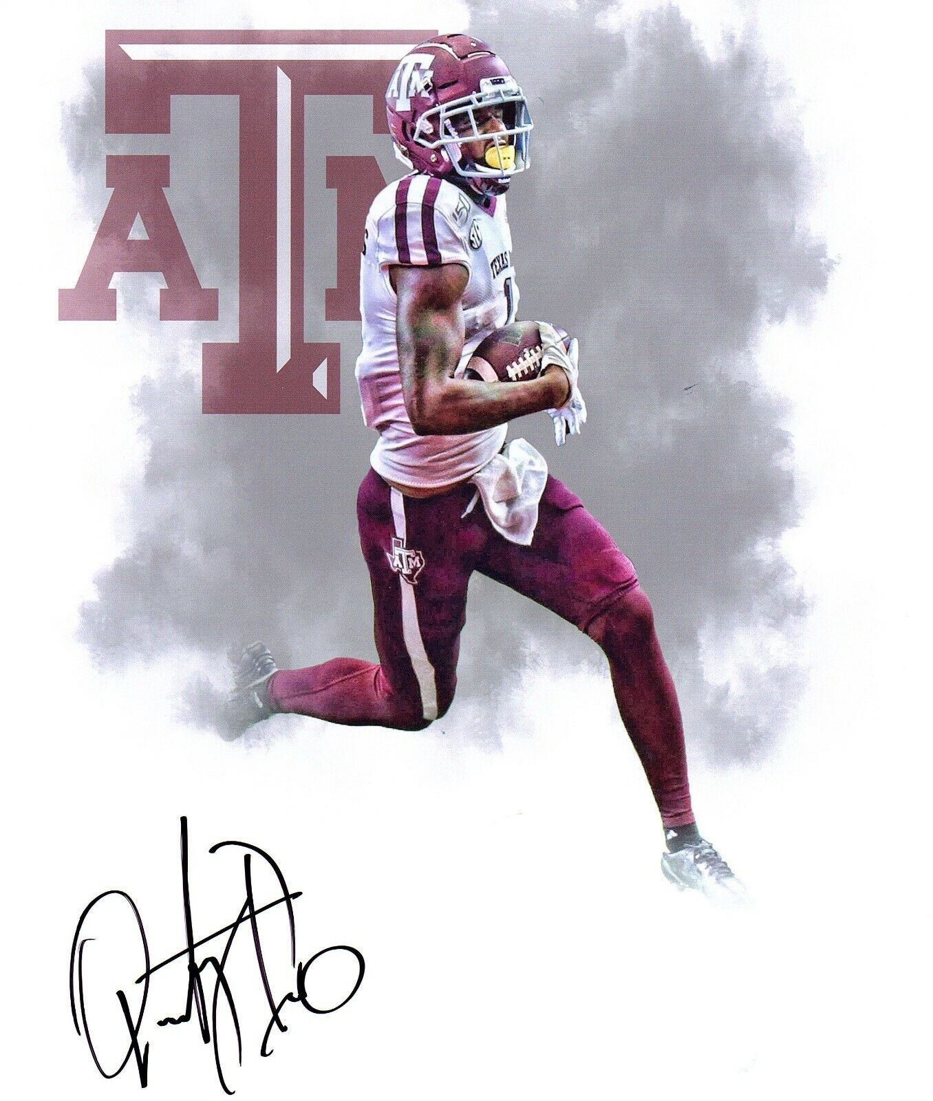 Quartney Davis Texas A&M signed autographed 8x10 football Photo Poster painting WR STAR!!