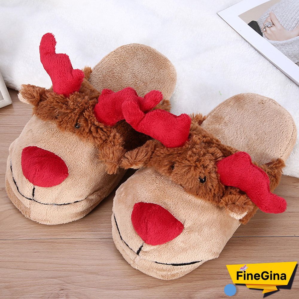 Brown Casual Living Patchwork Contrast Round Keep Warm Shoes