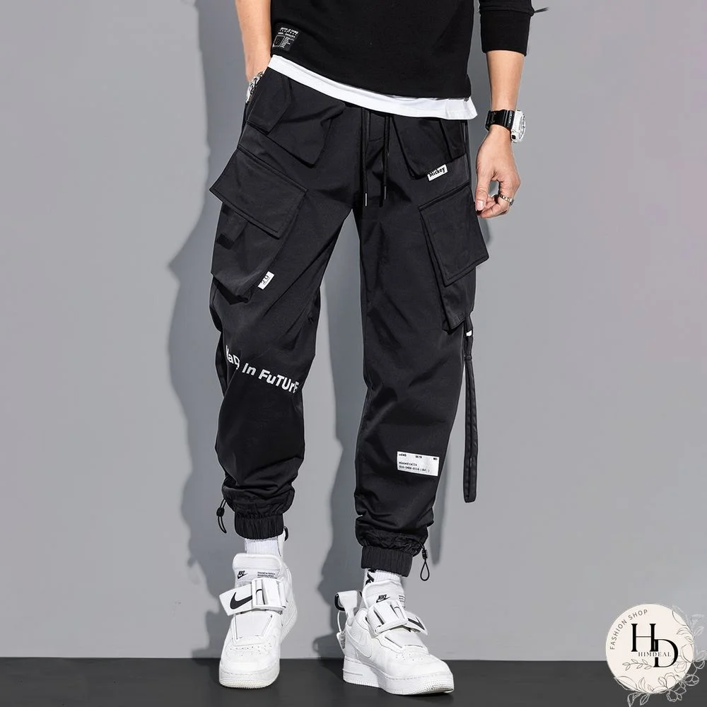 Trendy Thickened Multi-Pocket Hip-Hop Trousers