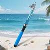 Telescopic Fishing Rod Short Collapsible Rod for Saltwater and Freshwater (1.8M)