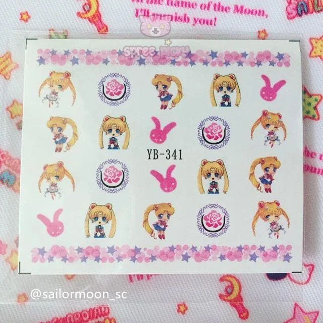Kawaii Sailor Moon Nail Sticker SP165273