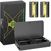 Noiposi Rechargeable Battery Pack for Xbox - 2 x 2600 mAh Xbox Series X Controller Battery Packs and Xbox Controller Charger - Accessory Kit for Xbox Series and Xbox One Controller - Xbox Charger Battery Pack