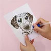 12pcs Dogs 5D DIY Square Drill Diamond Painting Kits for Adults Beginners Home Decor Diamonds Paintings Gem Art 5.91x7.09in