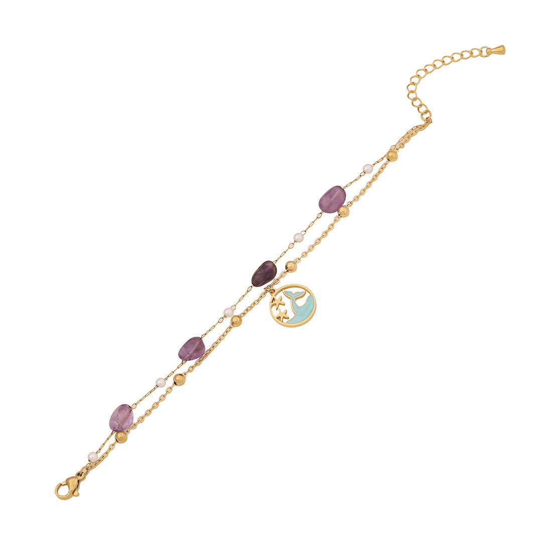 Women Fashion Shell Stainless Steel Electroplating Bracelets