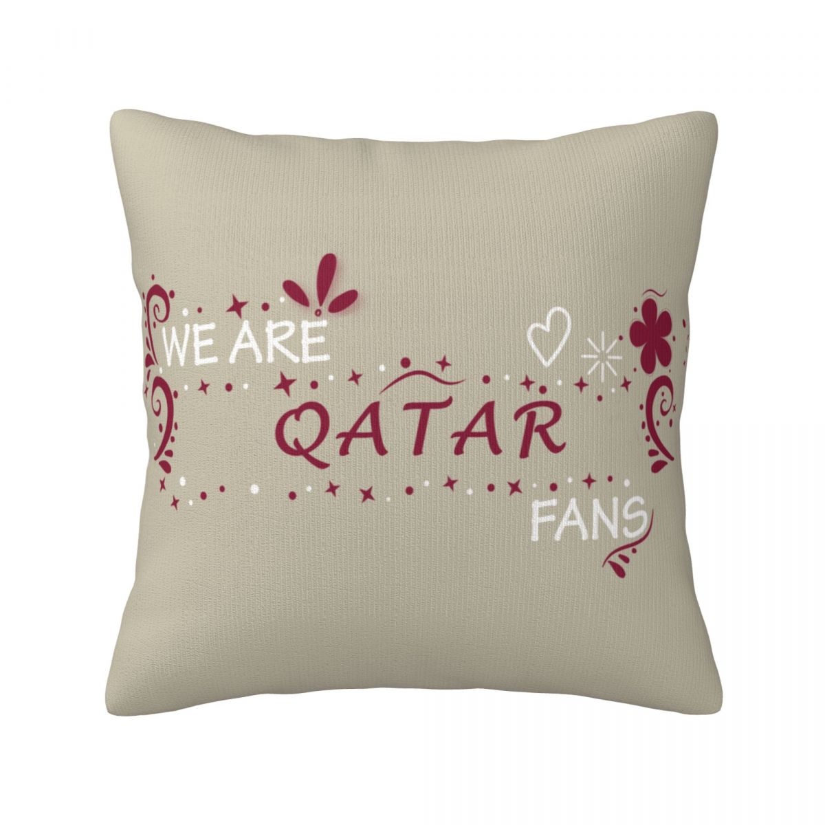 We Are Qatar Fans Pillow Covers 18x18 Inch