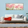 Pink Tulips-Paint by Numbers Acrylic Painting 80*30CM