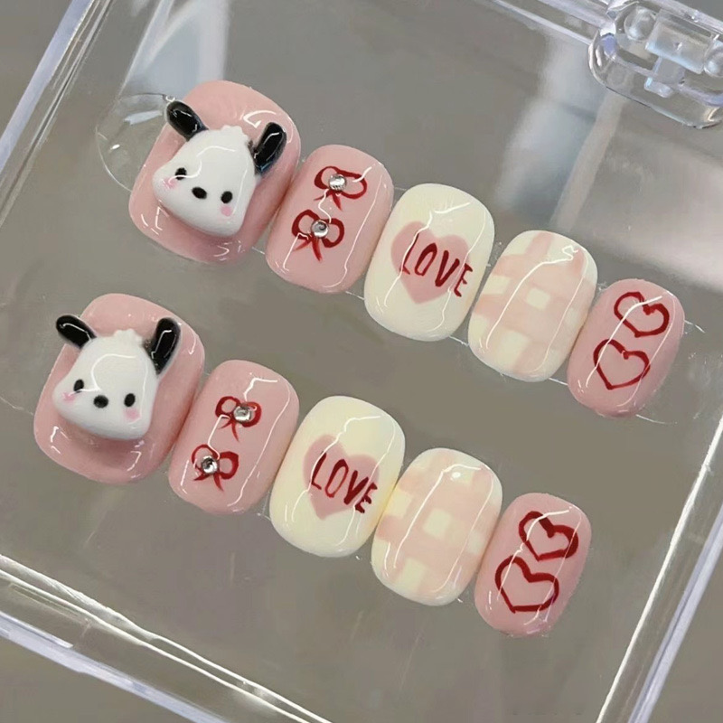 Cute Cartoon Girl Pochacco 3D Nails