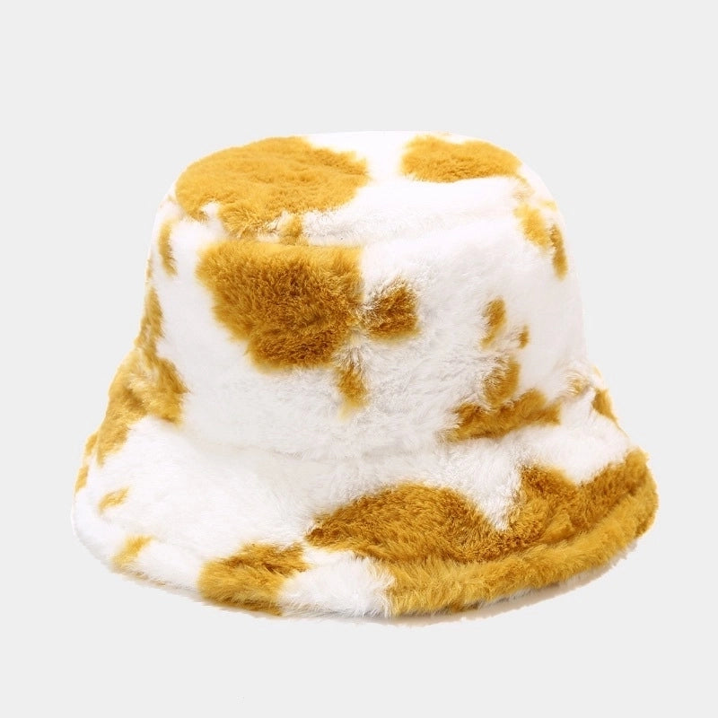 Women’s Fashion Cow Pattern Wide Eaves Bucket Hat