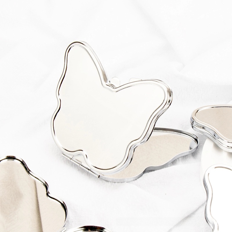 Minimalist Geometric Pu Leather Glass Iron Mirror 1 Piece