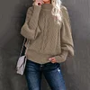 Women Long Sleeve Knitted Loose Fitting Sweater