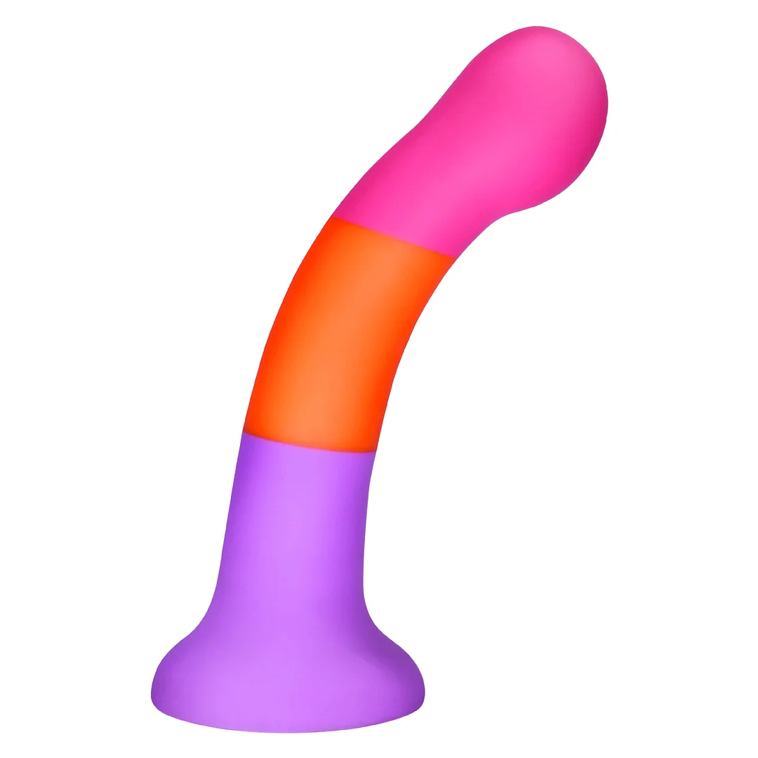 7 Inch Silicone Dildo With Suction Cup - Rose Toy